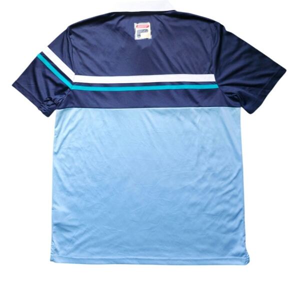 FILA W&S Cincinnati Open Tennis Womens Polo Size XL Navy white and teal - Picture 7 of 12